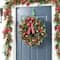 Glitzhome® 24"D Christmas Bell, Pinecone & Berry Bow Wreath